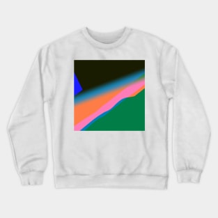 red blue green orange abstract texture Crewneck Sweatshirt